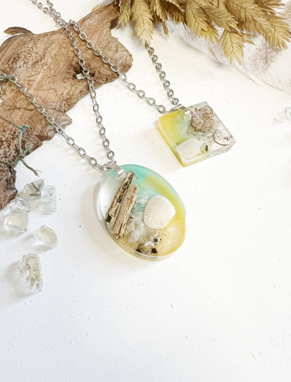 Customizable ||
 Gulfport Beach Florida Resin Nature Jewelry