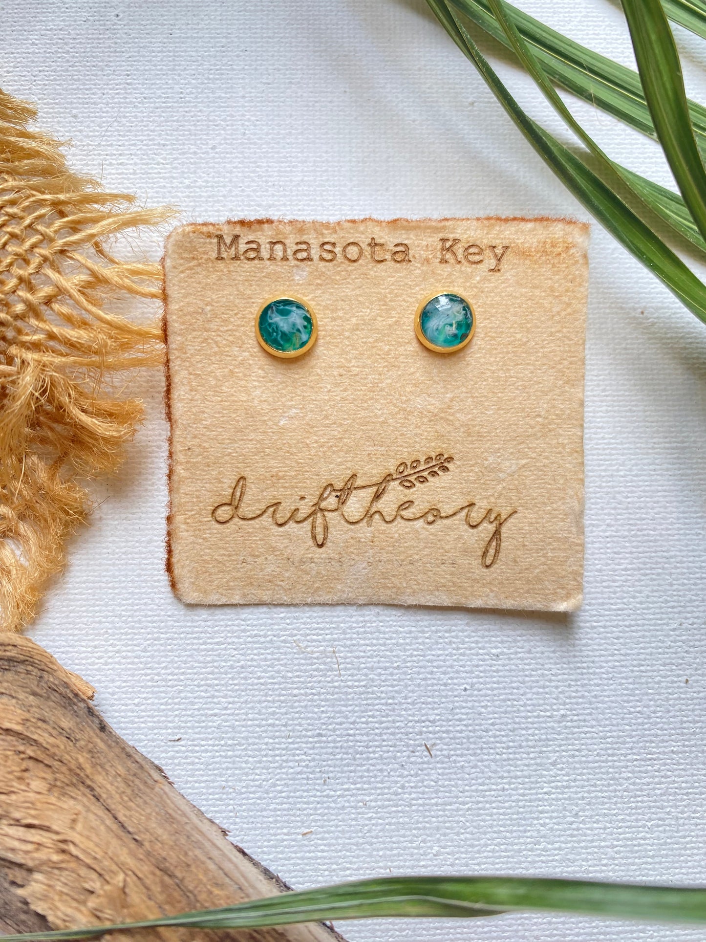 Manasota Key Beach Sand Stud Earrings