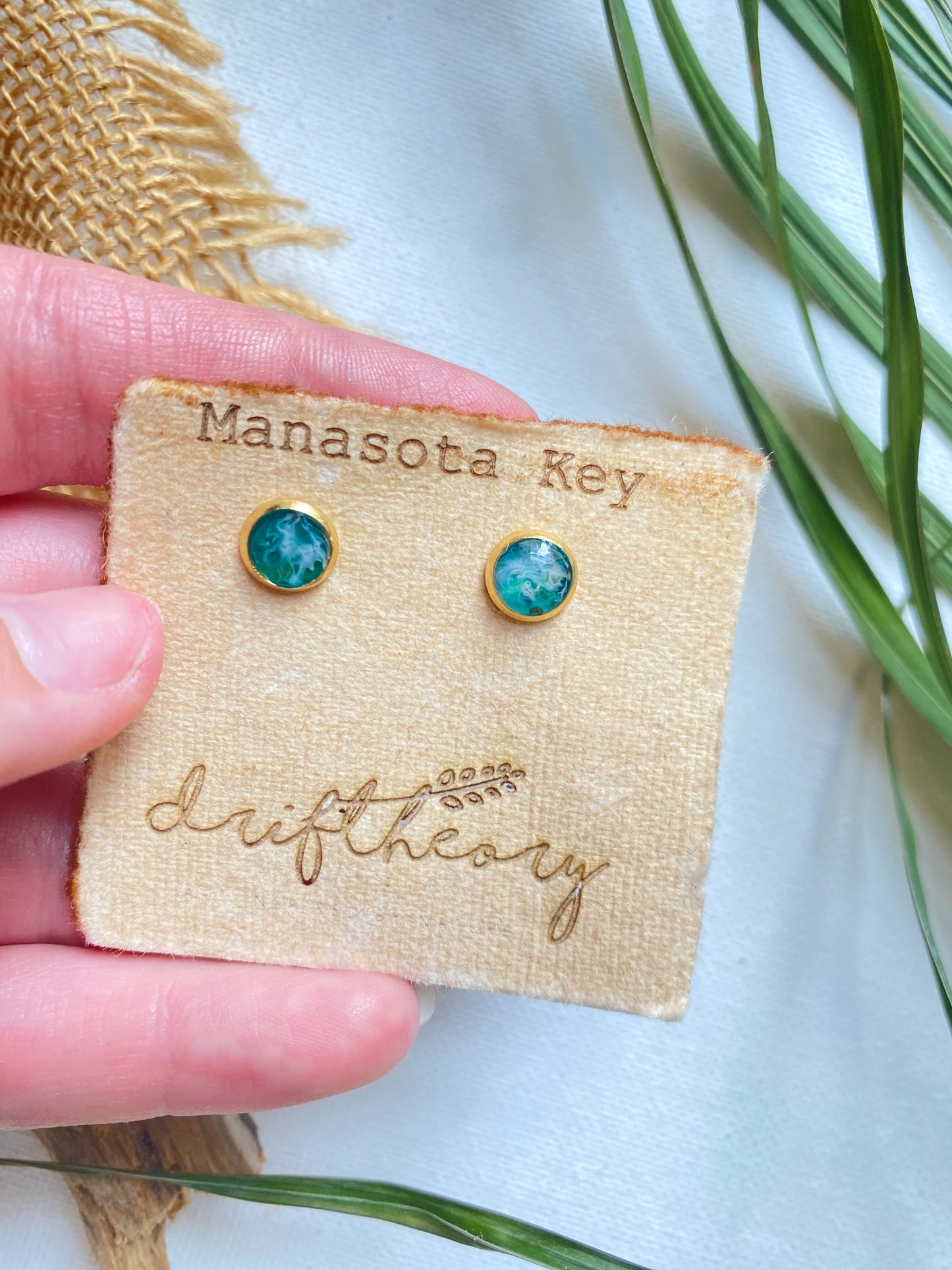 Manasota Key Beach Sand Stud Earrings