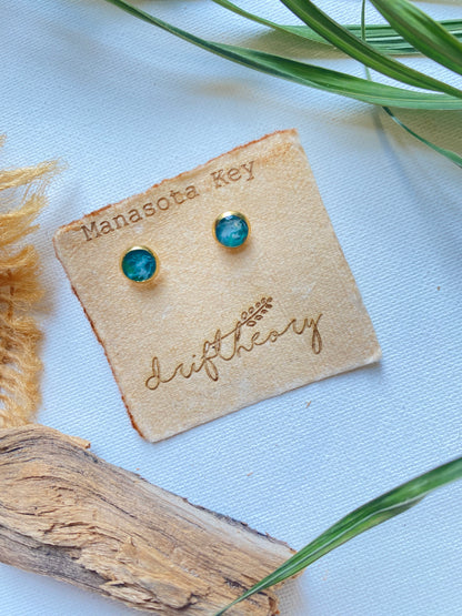 Manasota Key Beach Sand Stud Earrings