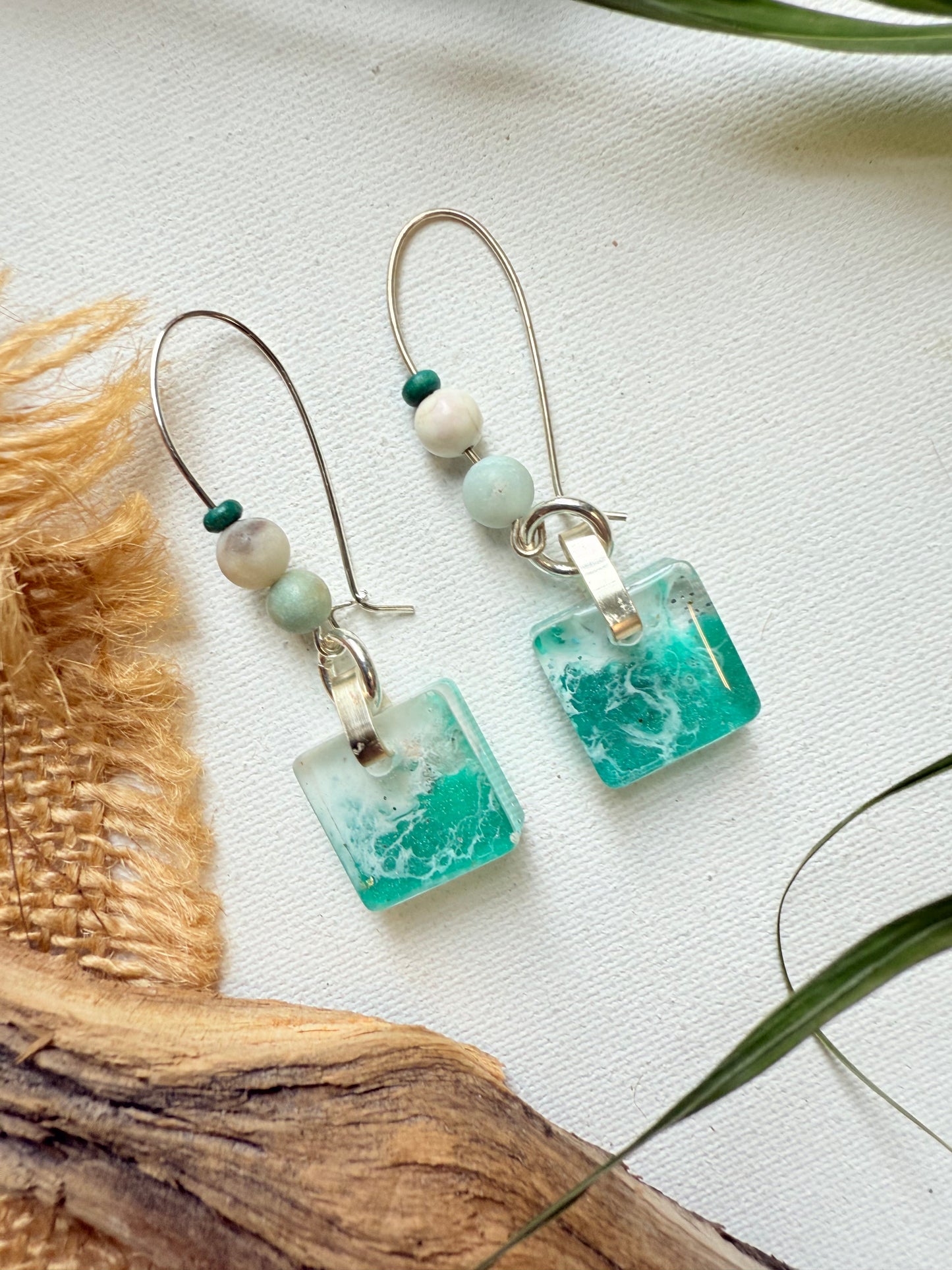 Manasota Key Resin Shell Earrings