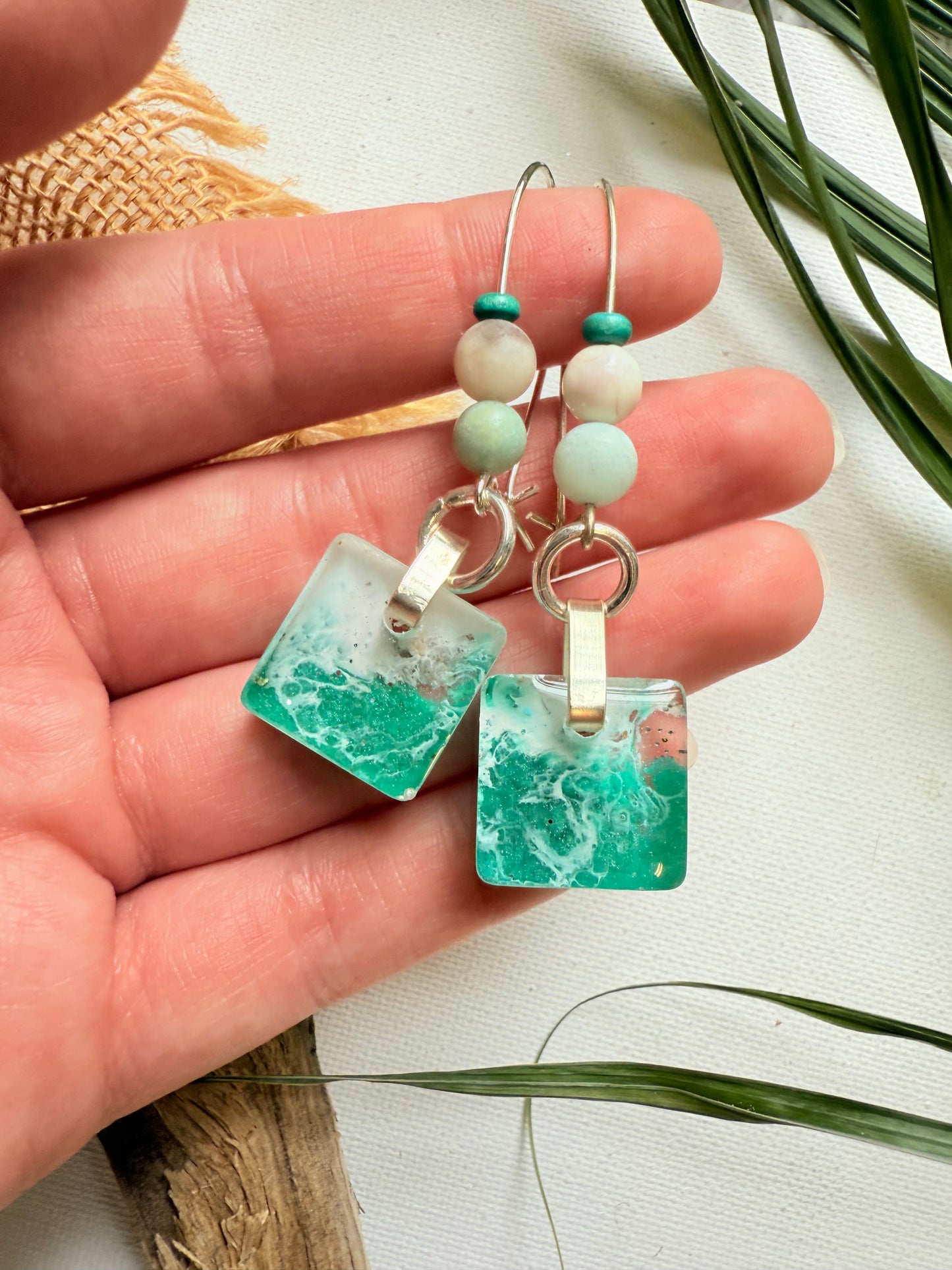 Manasota Key Resin Shell Earrings