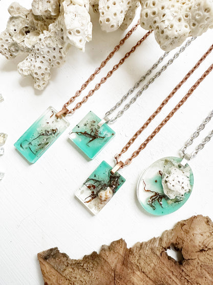 Customizable || Pass-a-Grille Florida Resin Nature (Aqua) Jewelry