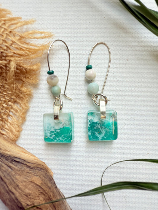 Manasota Key Resin Shell Earrings