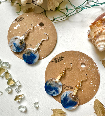 Customizable || Venice Beach Florida Resin Nature Dangle Earrings