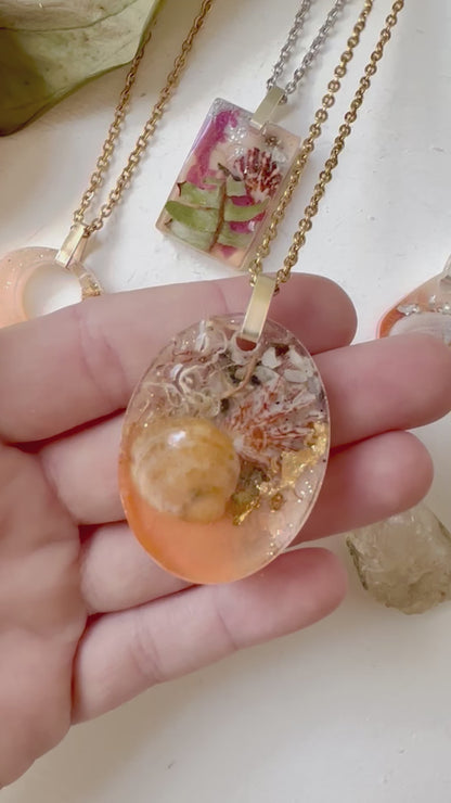 Customizable || Nokomis Beach Florida Resin Nature Jewelry